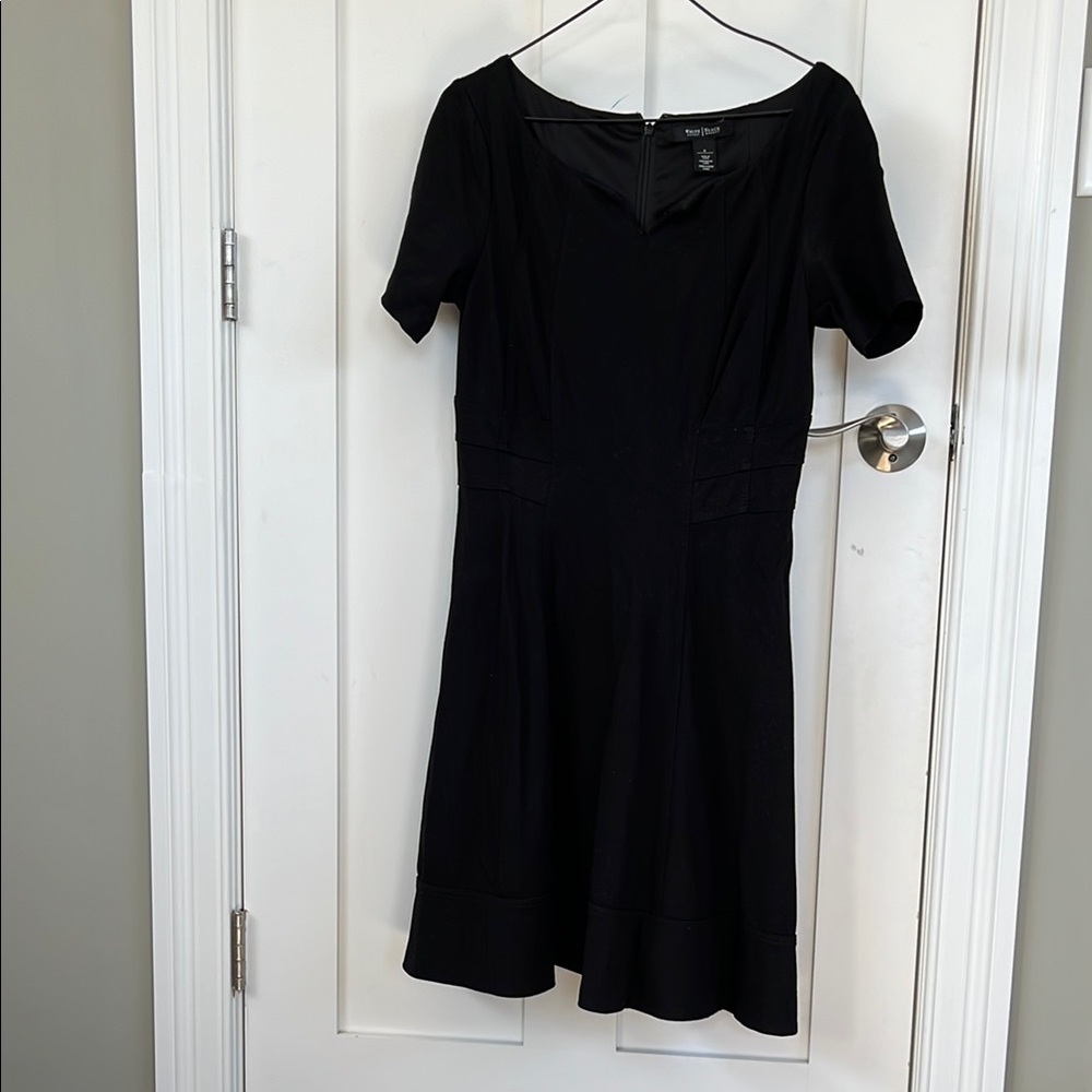 White House Black Market Black Fit and Flare Mini Dress